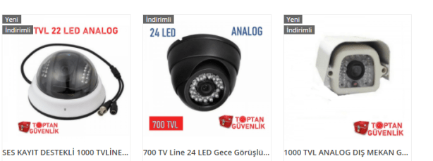 analog güvenlik kamerası