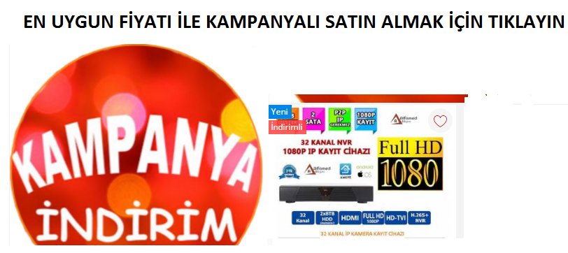 16 kanal nvr ip kamera kayıt cihazı
