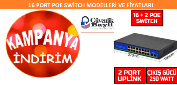 Poe Switch 16 port 10/100