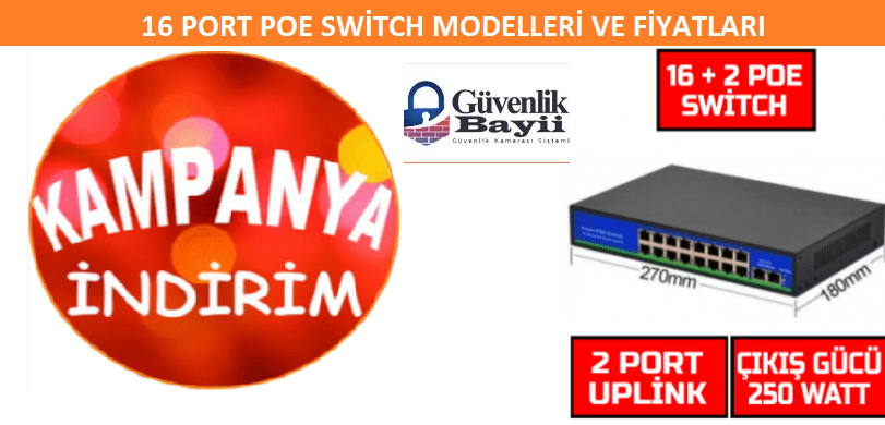 Poe Switch 16 port gigabit