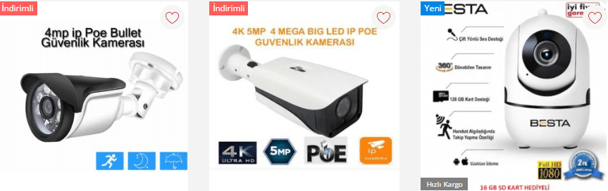 ip kamera satış fiyatı