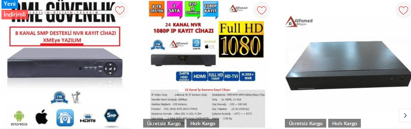 32 kanal ip kamera kayıt cihazı nvr