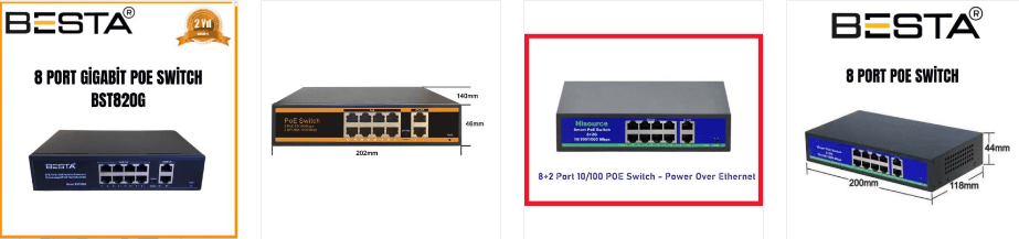 Yeni nesil Poe switch