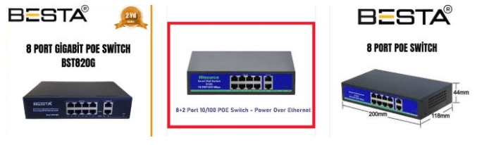 Poe switch satışı Poe switch satışı