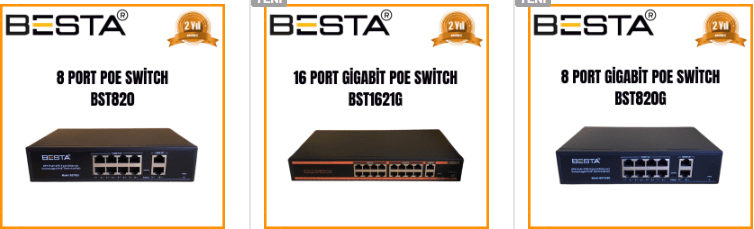 Poe switch fiyatı Poe switch fiyatı